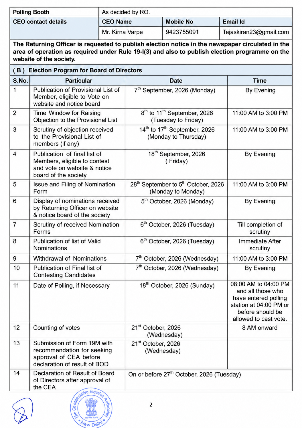 Election Program Page 2