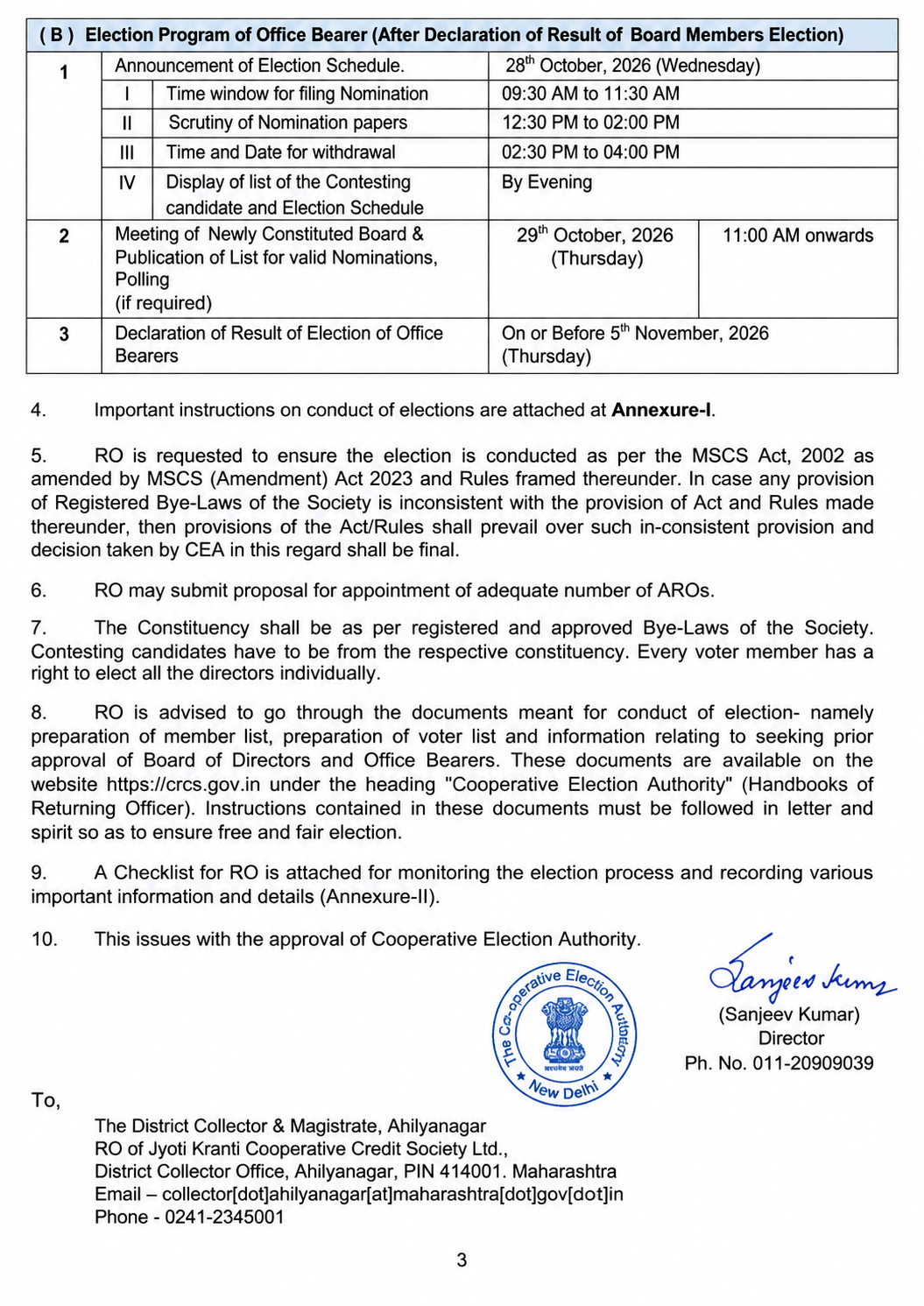 Election Program Page 3
